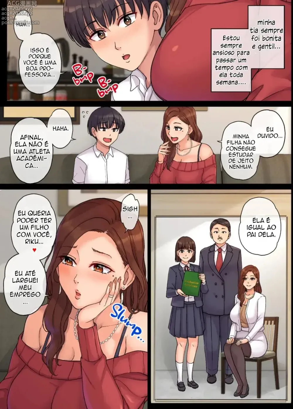 Page 5 of doujinshi Oba no Ninshin Boku ga Seishi Teikyosha ni Natta Wake