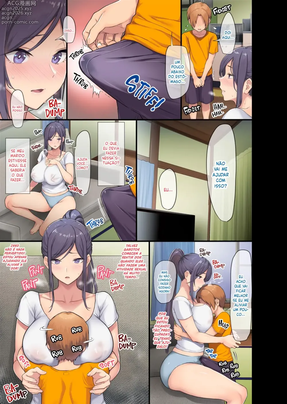 Page 14 of doujinshi Kyonyuu Miboujin to Musuko no Waruui Otomodachi