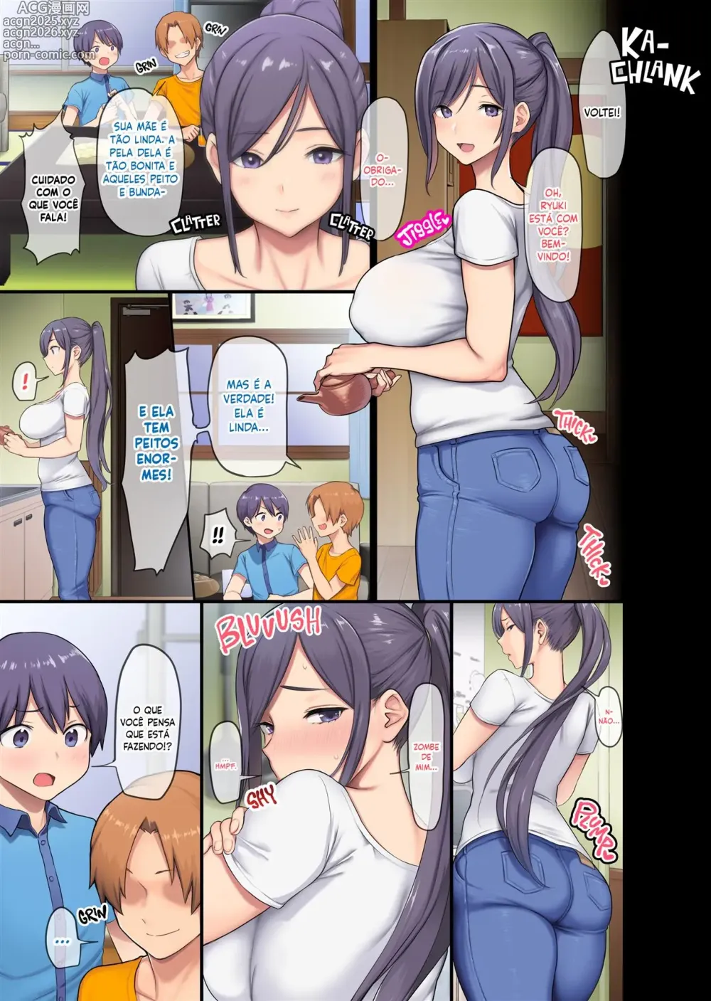 Page 6 of doujinshi Kyonyuu Miboujin to Musuko no Waruui Otomodachi