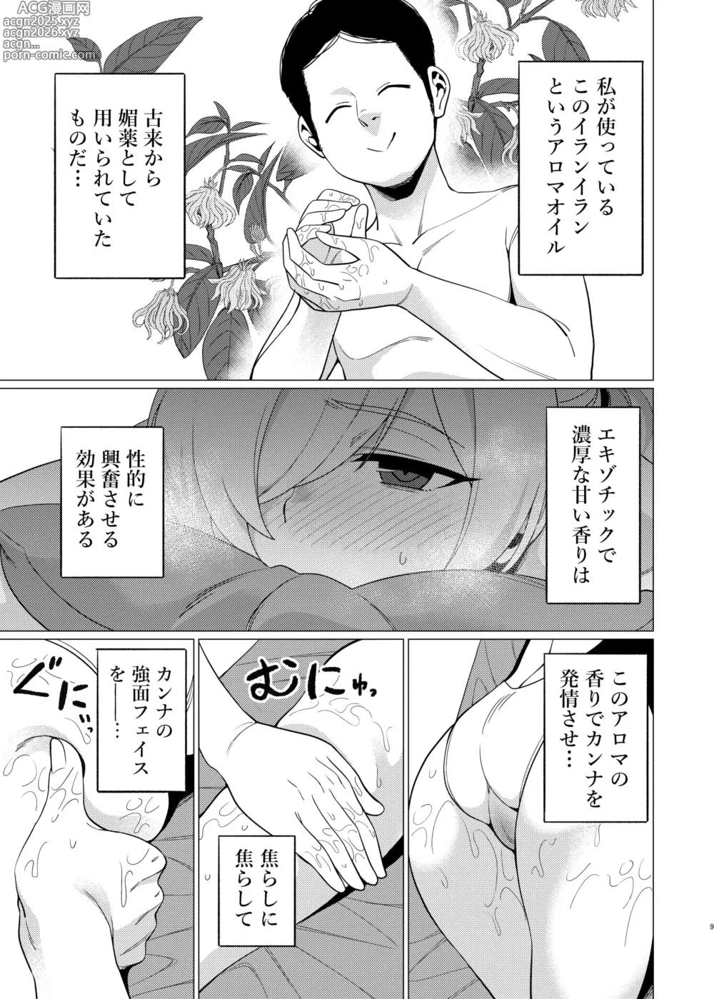 Page 8 of doujinshi Kanna ni Oil Massage suru Hanashi