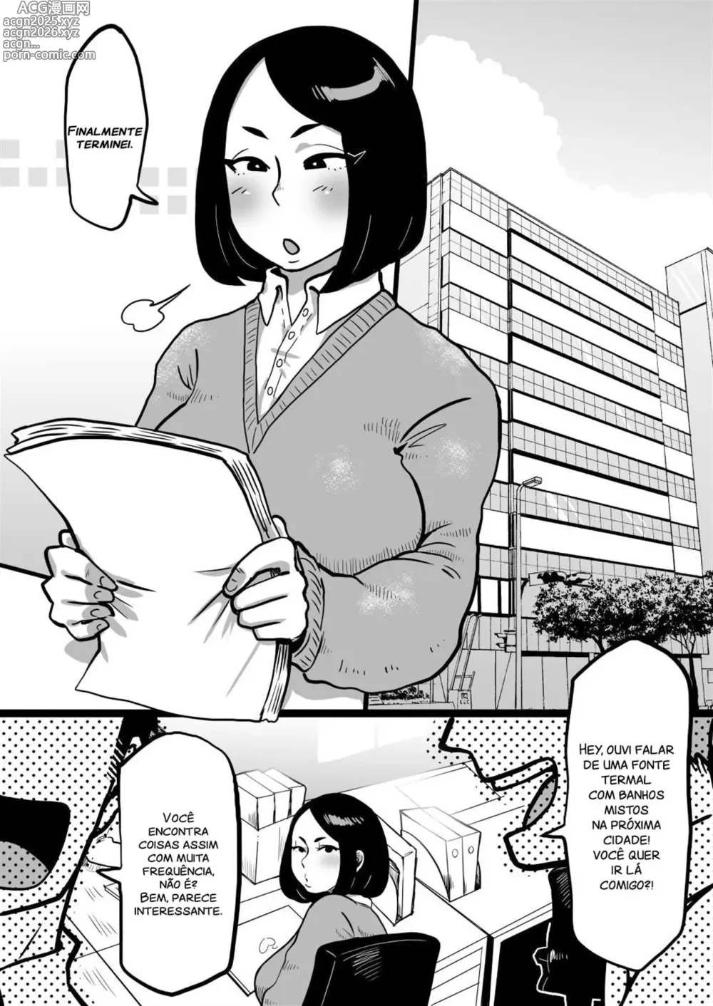 Page 2 of doujinshi Uma simples secretária vai para um banho misto!