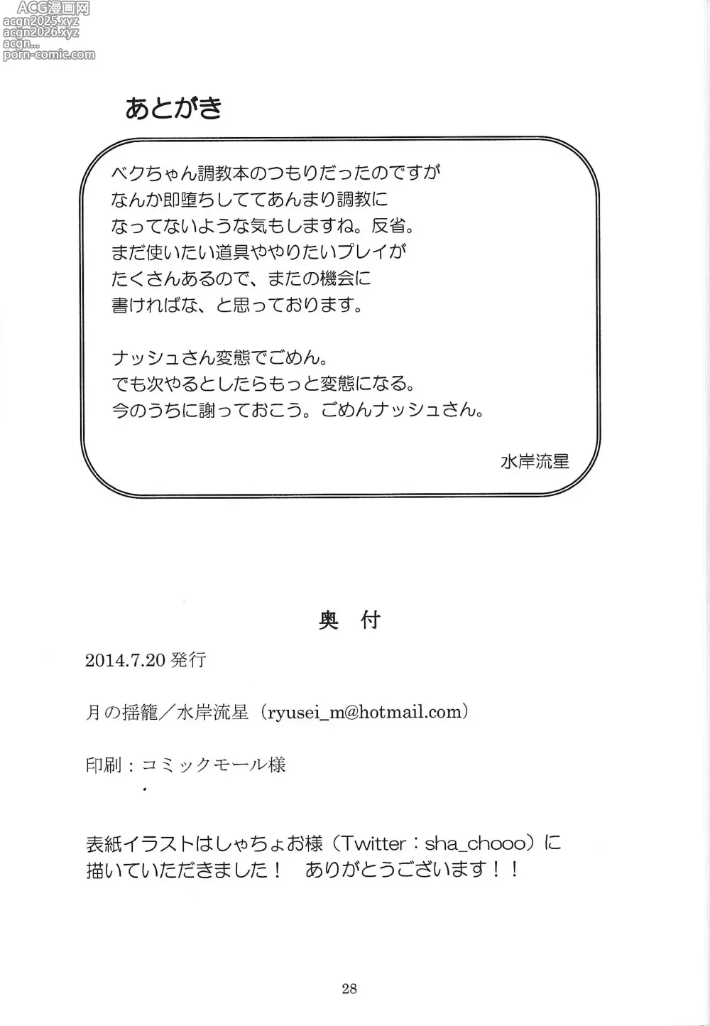 Page 27 of doujinshi Chokyo domineshon