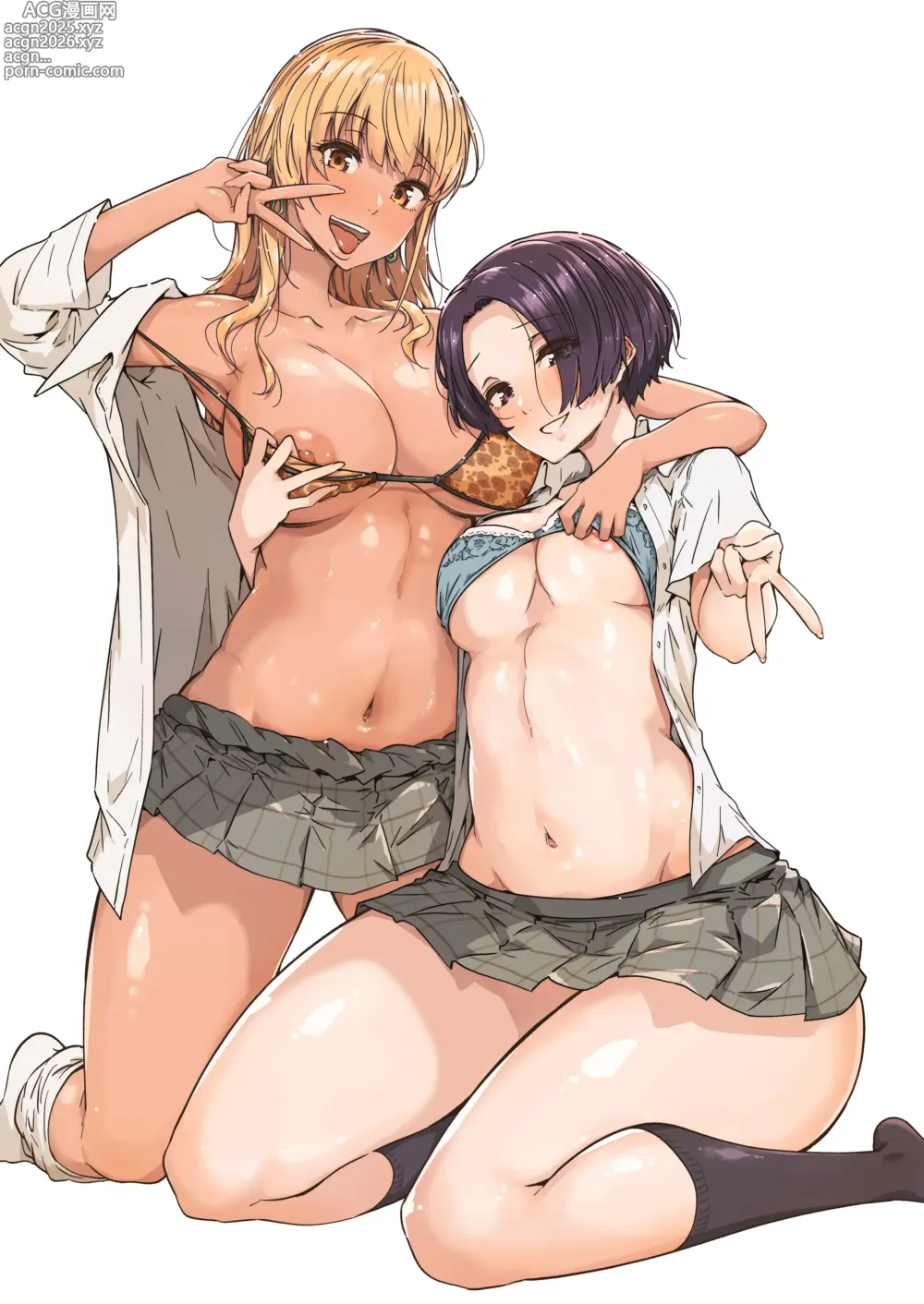 Page 2 of doujinshi 我被兩個雙胞胎辣妹發小給開發了乳頭