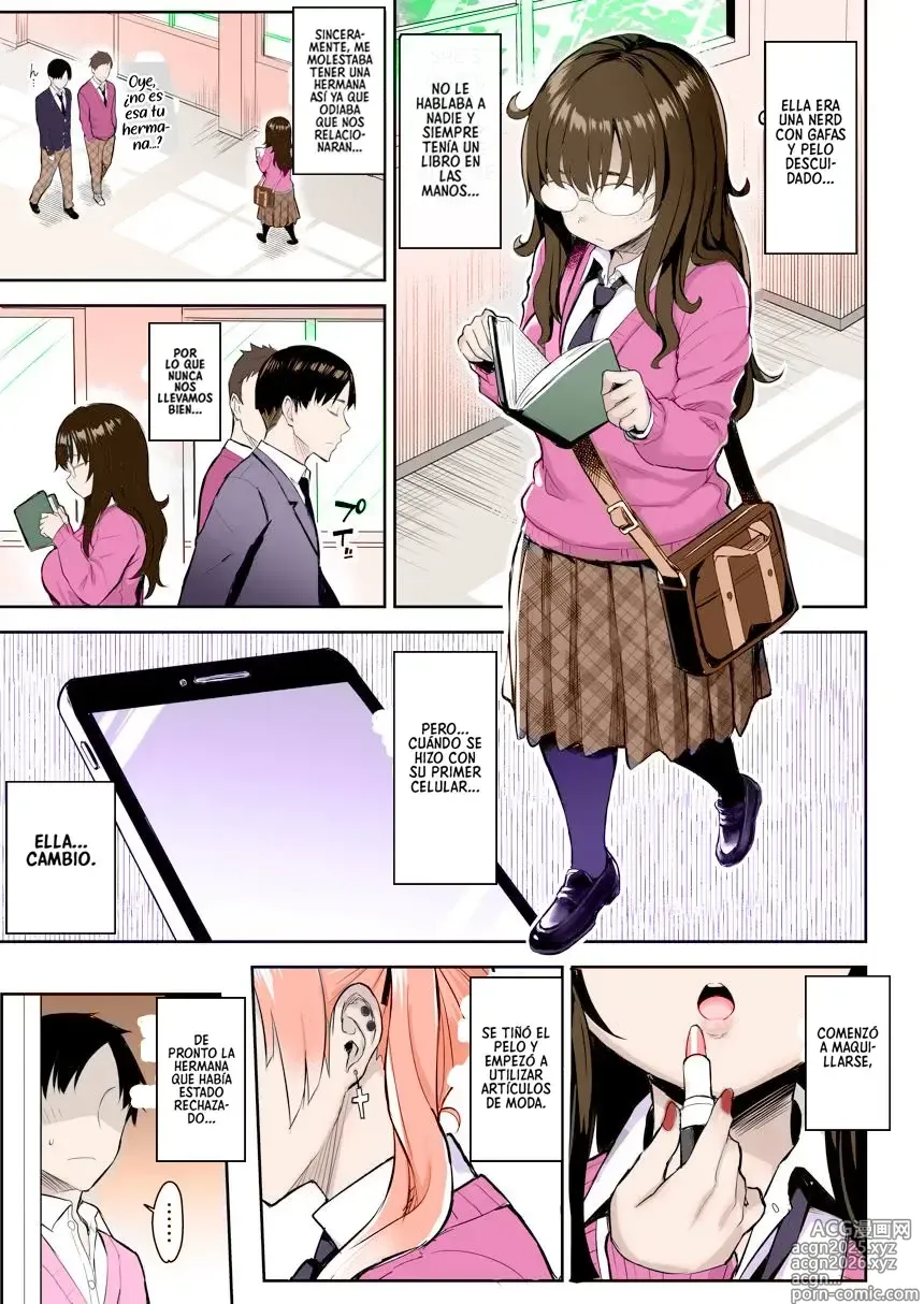 Page 4 of doujinshi Mi Hermanita quien era una comelibros se convirtió en una Puta de grandes Tetas, Entonces yo...!!