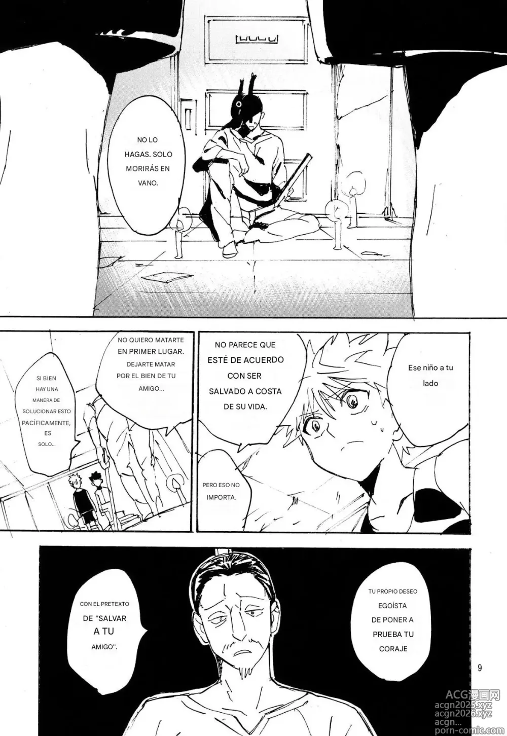 Page 9 of doujinshi On the Brink of Death (Hunter x Hunter) [spanish)