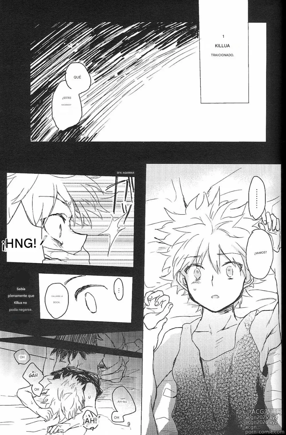 Page 11 of doujinshi Say Goodbye Triangle, Say Hello Square (Hunter x Hunter) [spanish)