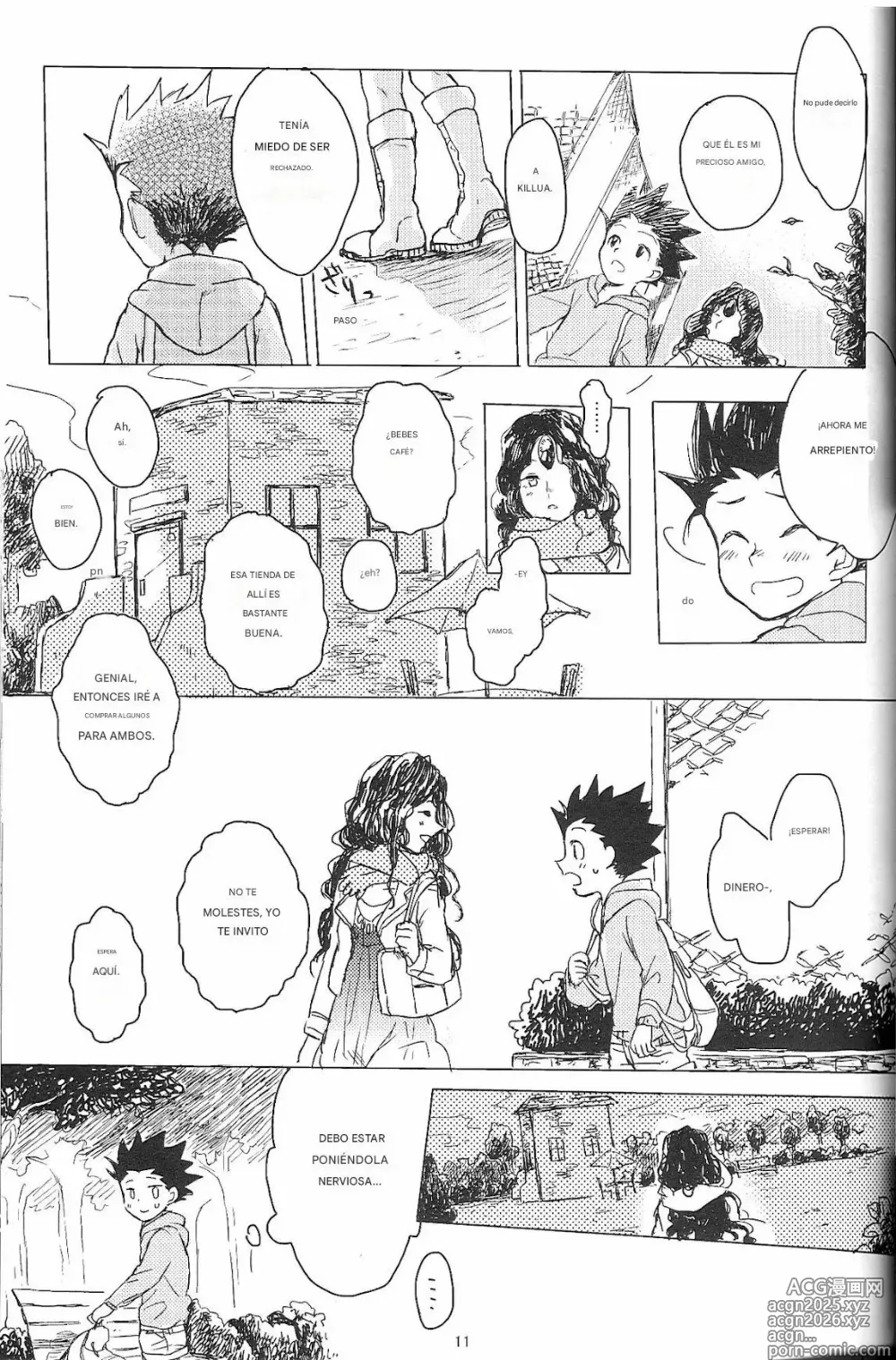 Page 13 of doujinshi Say Goodbye Triangle, Say Hello Square (Hunter x Hunter) [spanish)