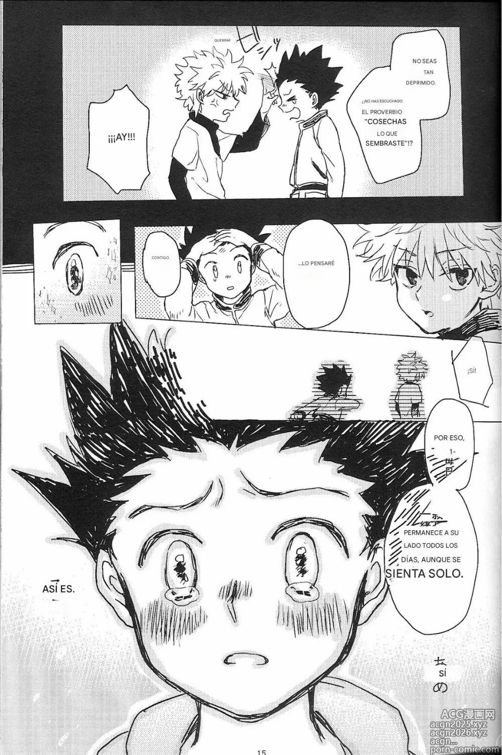 Page 17 of doujinshi Say Goodbye Triangle, Say Hello Square (Hunter x Hunter) [spanish)