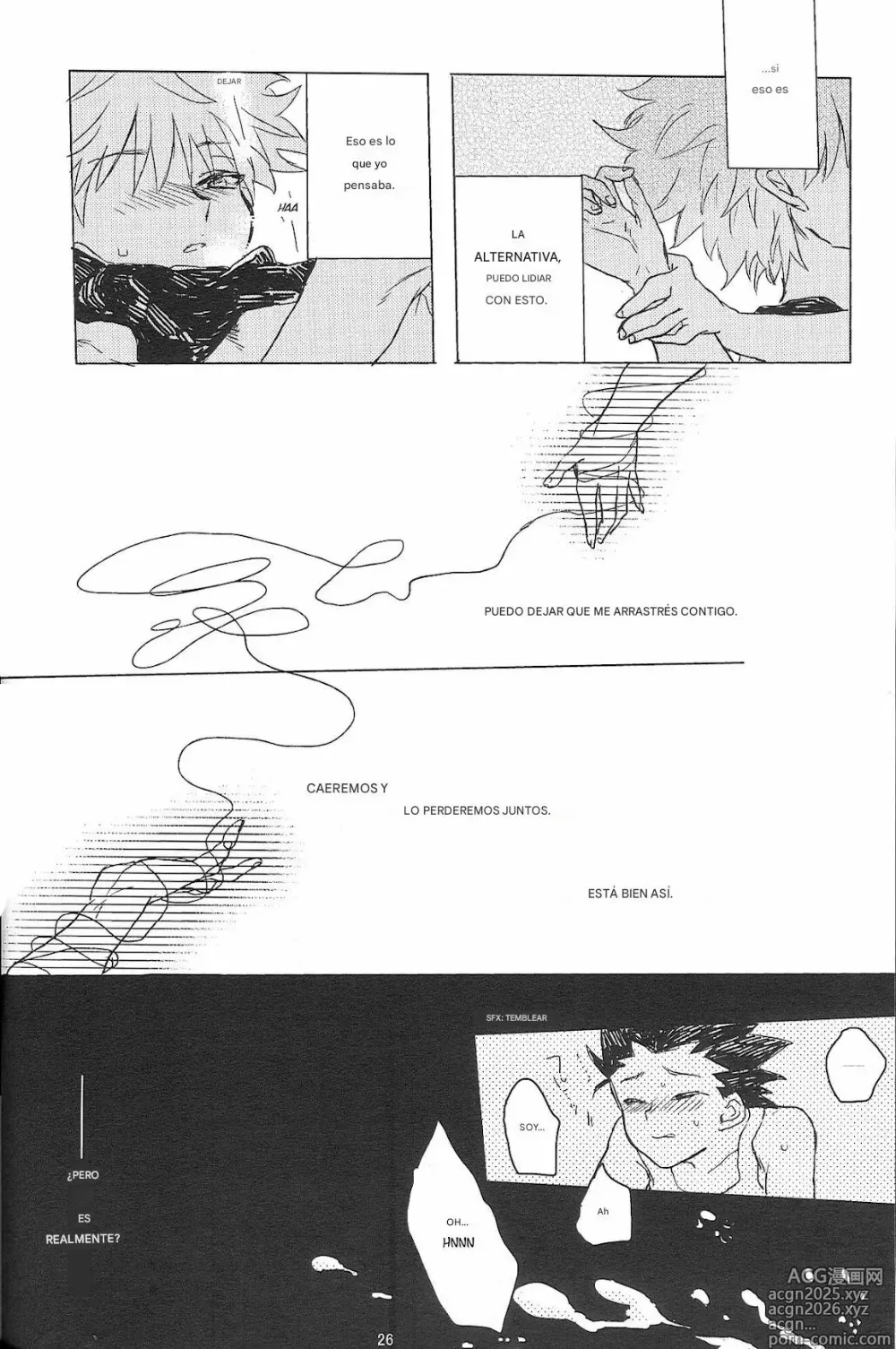 Page 28 of doujinshi Say Goodbye Triangle, Say Hello Square (Hunter x Hunter) [spanish)