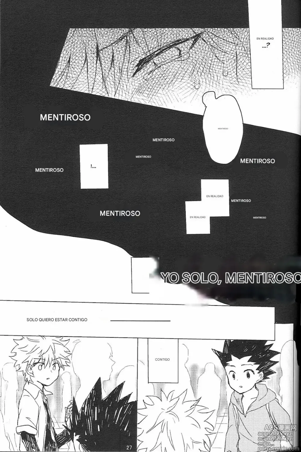 Page 29 of doujinshi Say Goodbye Triangle, Say Hello Square (Hunter x Hunter) [spanish)