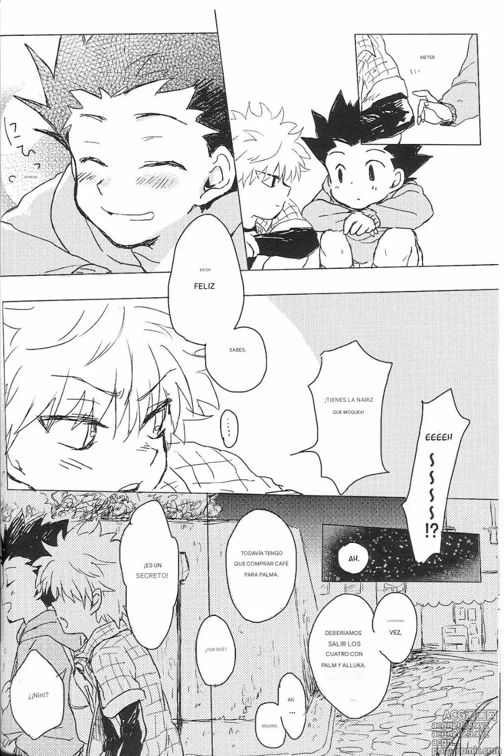 Page 34 of doujinshi Say Goodbye Triangle, Say Hello Square (Hunter x Hunter) [spanish)