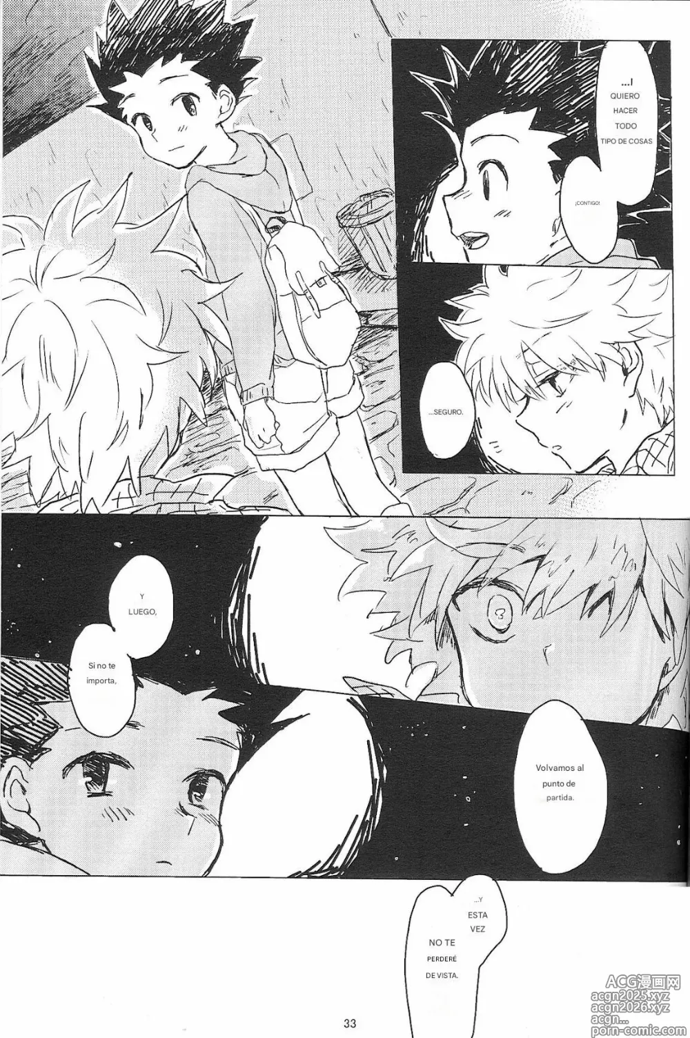Page 35 of doujinshi Say Goodbye Triangle, Say Hello Square (Hunter x Hunter) [spanish)