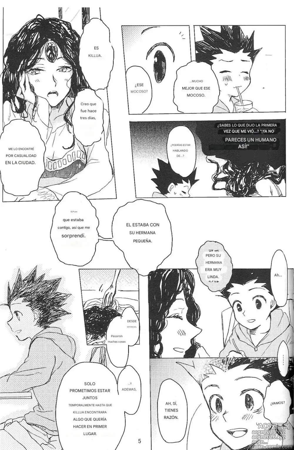 Page 7 of doujinshi Say Goodbye Triangle, Say Hello Square (Hunter x Hunter) [spanish)