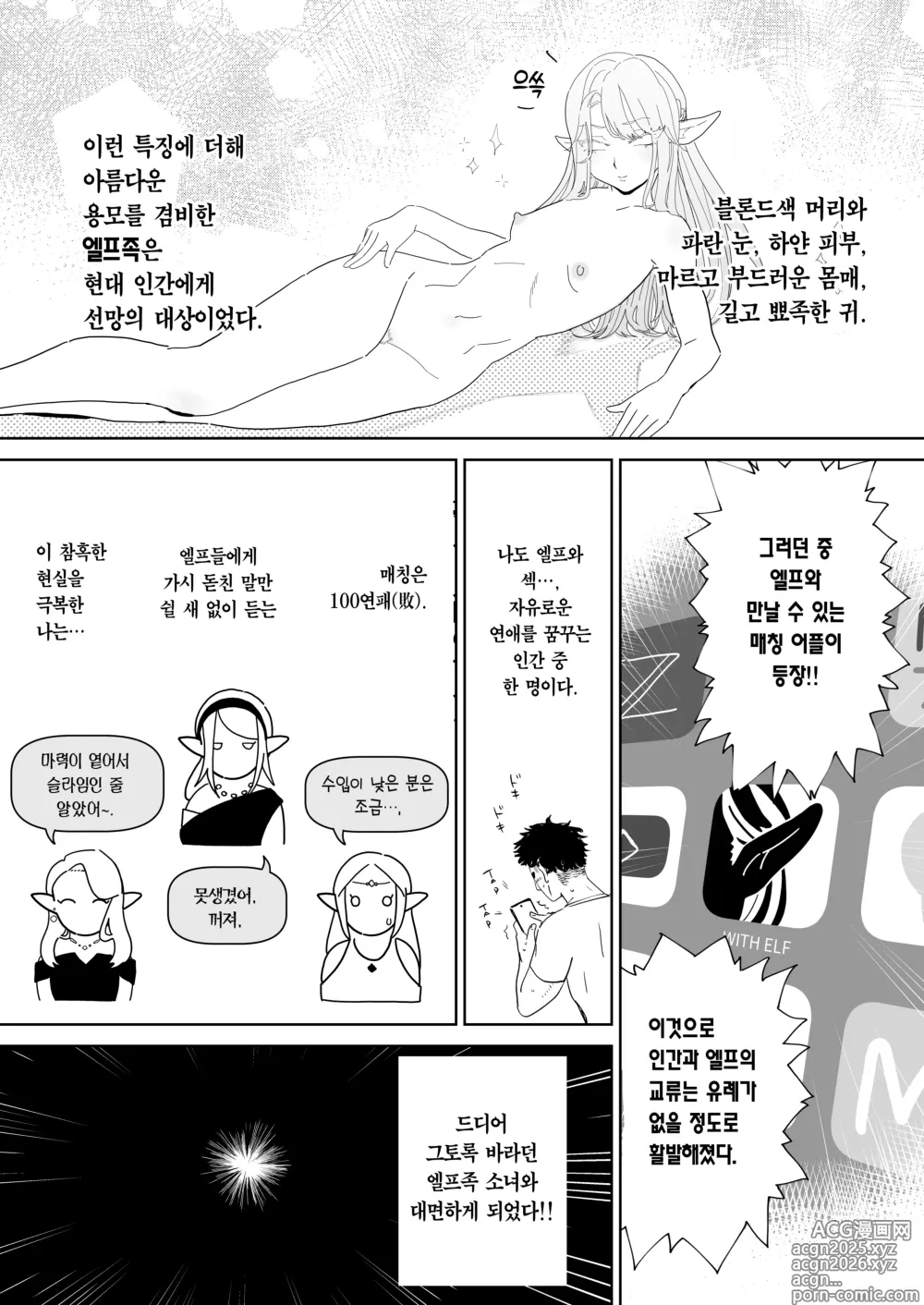 Page 3 of doujinshi 매칭 어플에서 깡촌 엘프가 떴다.
