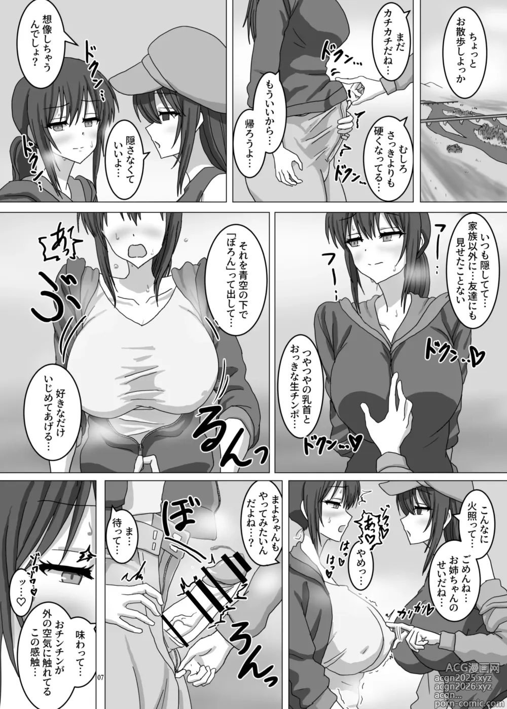 Page 8 of doujinshi Nande Watashi... Futanari no Onee-chan to Roshutsu Onanie suru Koto ni Nattandakke...?