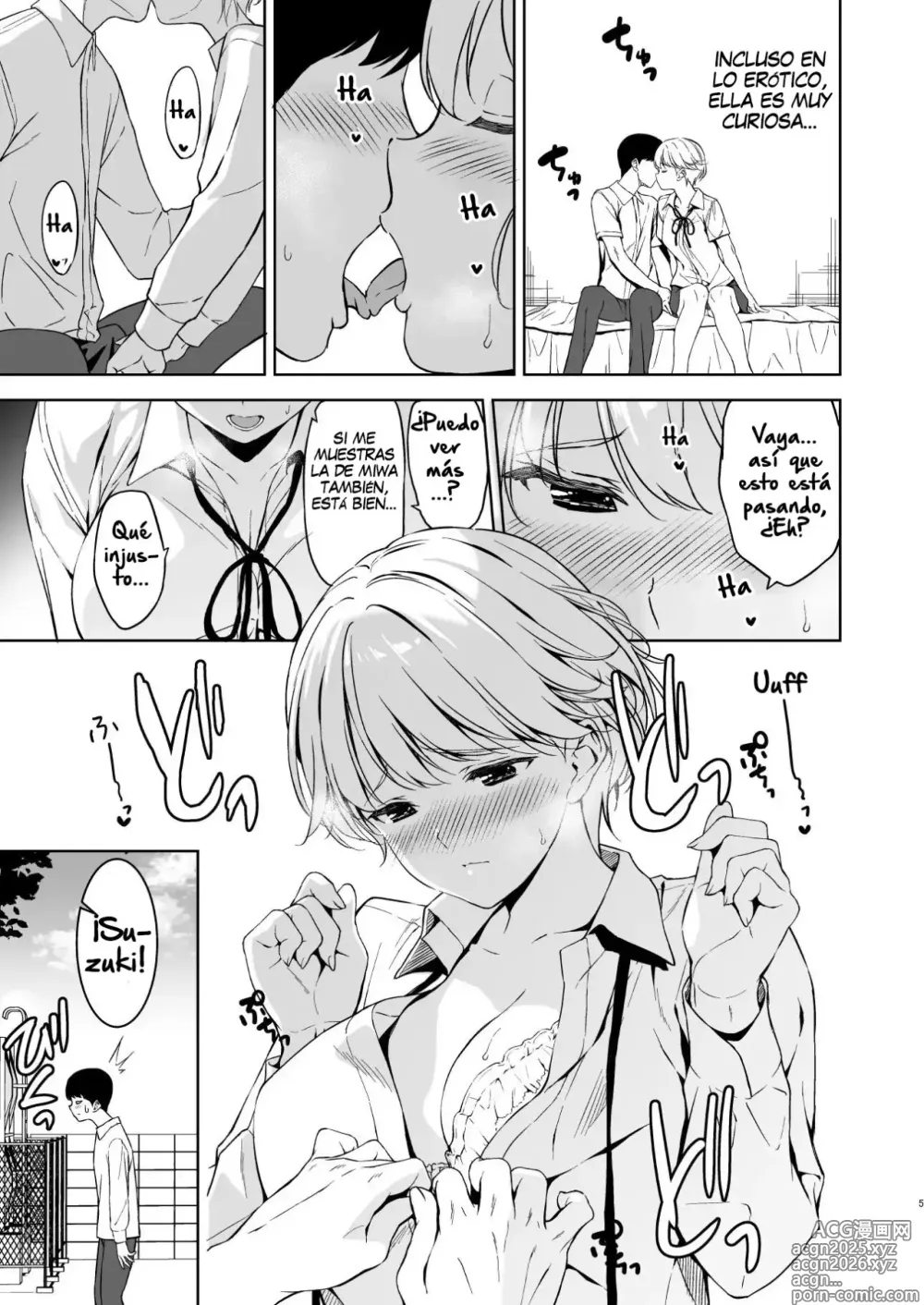 Page 4 of doujinshi Binyuu no Kanojo ga Iru no ni Taisoubu no Bakunyuu ga Sasottekuru