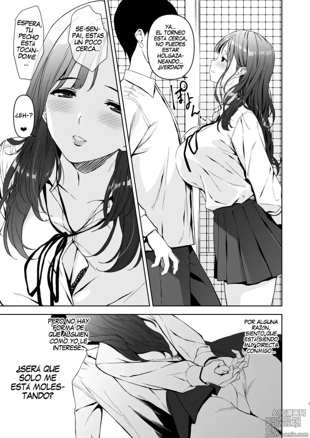 Page 6 of doujinshi Binyuu no Kanojo ga Iru no ni Taisoubu no Bakunyuu ga Sasottekuru