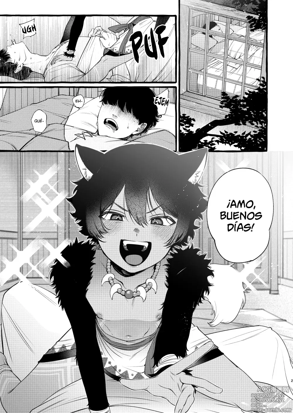 Page 1 of doujinshi Un día a solas con un niño bestia