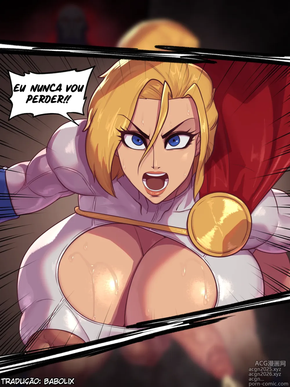 Page 4 of doujinshi Power Girl vs. Darkseid
