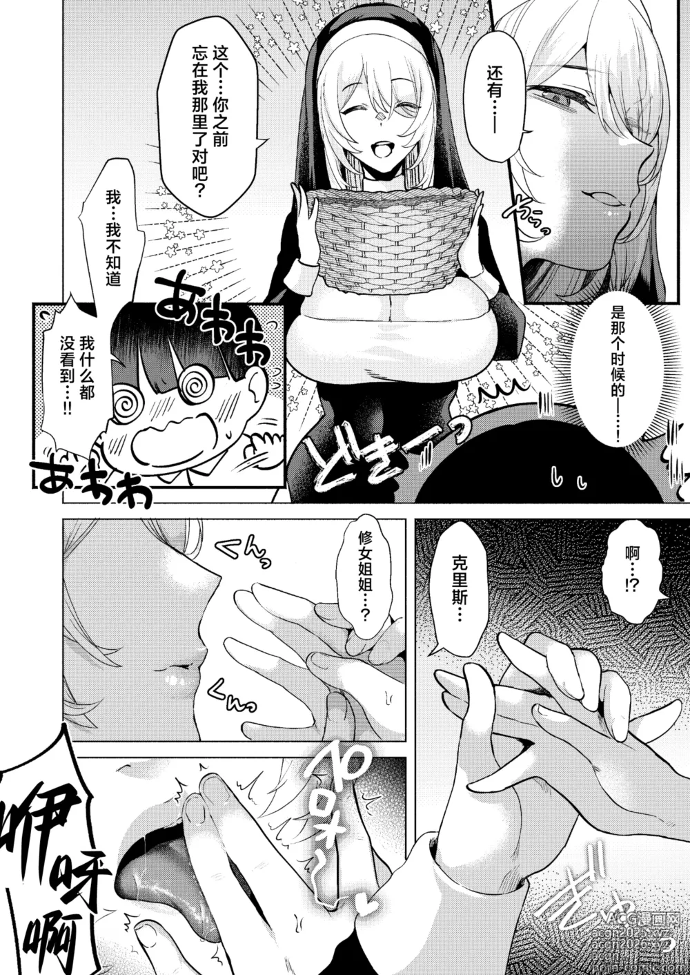 Page 9 of doujinshi 和修女一起性爱忏悔