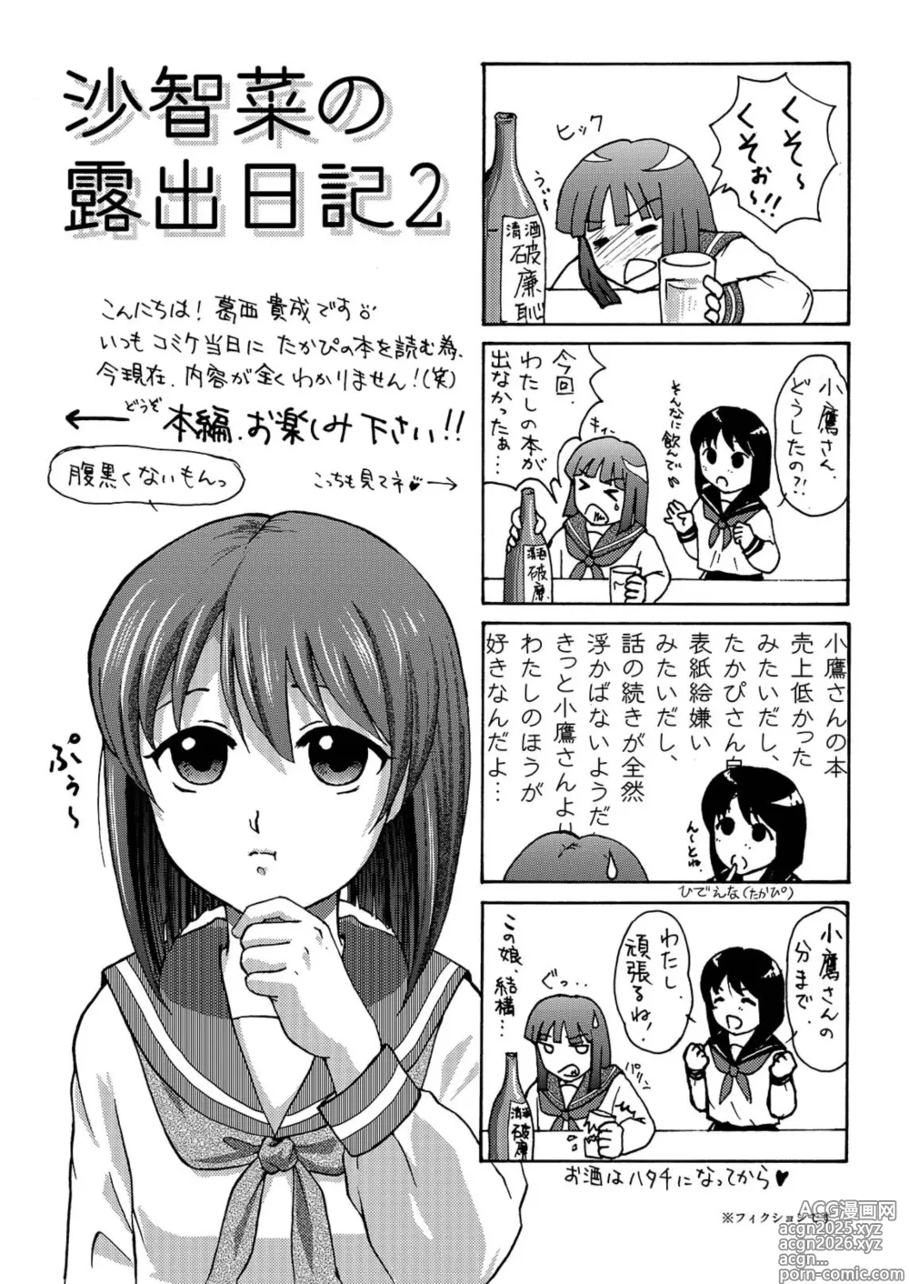 Page 3 of doujinshi Sachina no Roshutsu Nikki 2