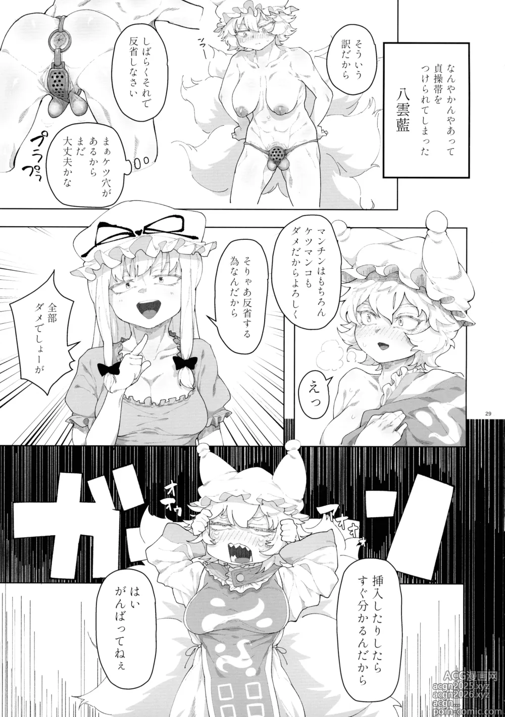Page 28 of doujinshi Touhou Futanari Shaseikanri Goudou-shi