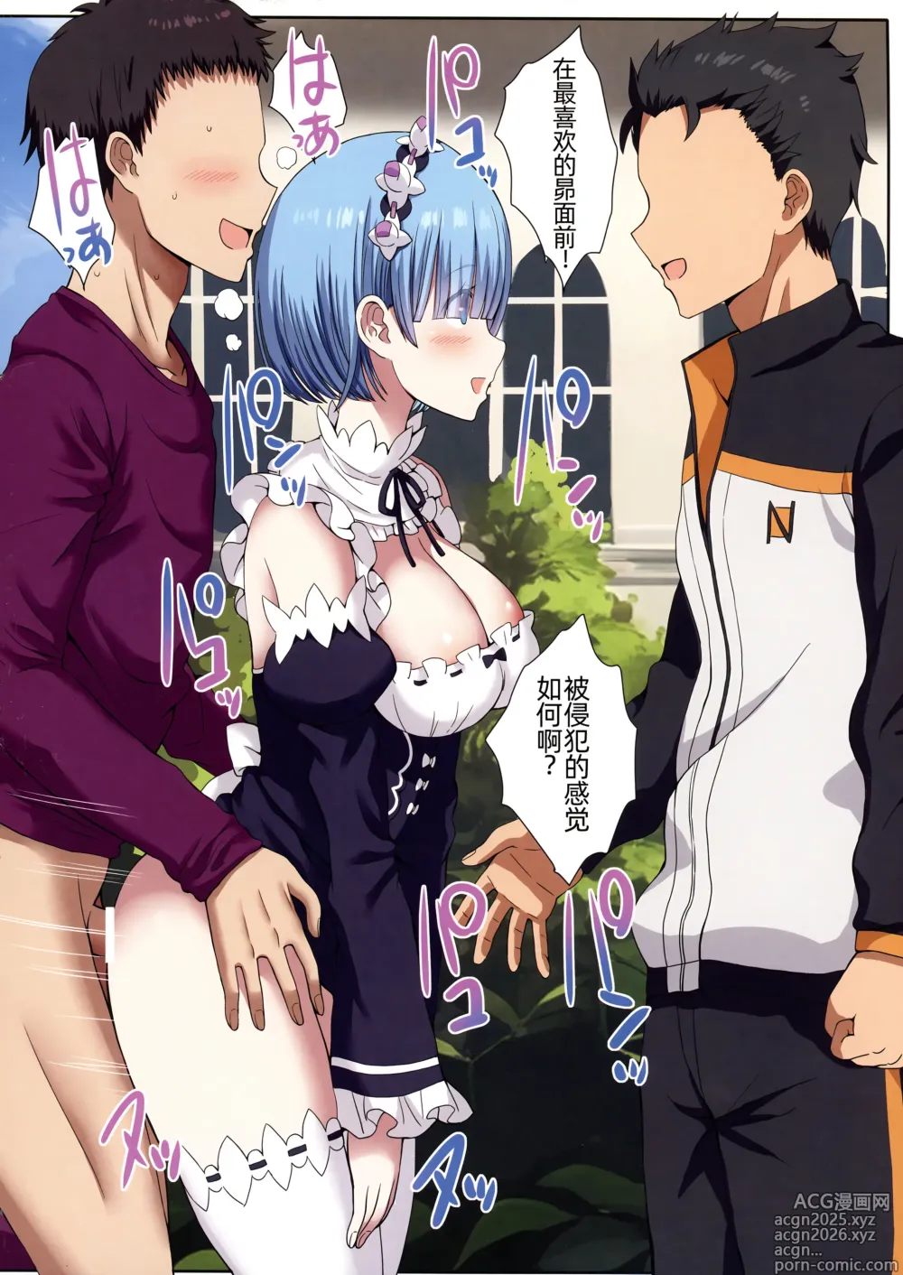 Page 15 of doujinshi 如果时间停止雷姆就属于我！