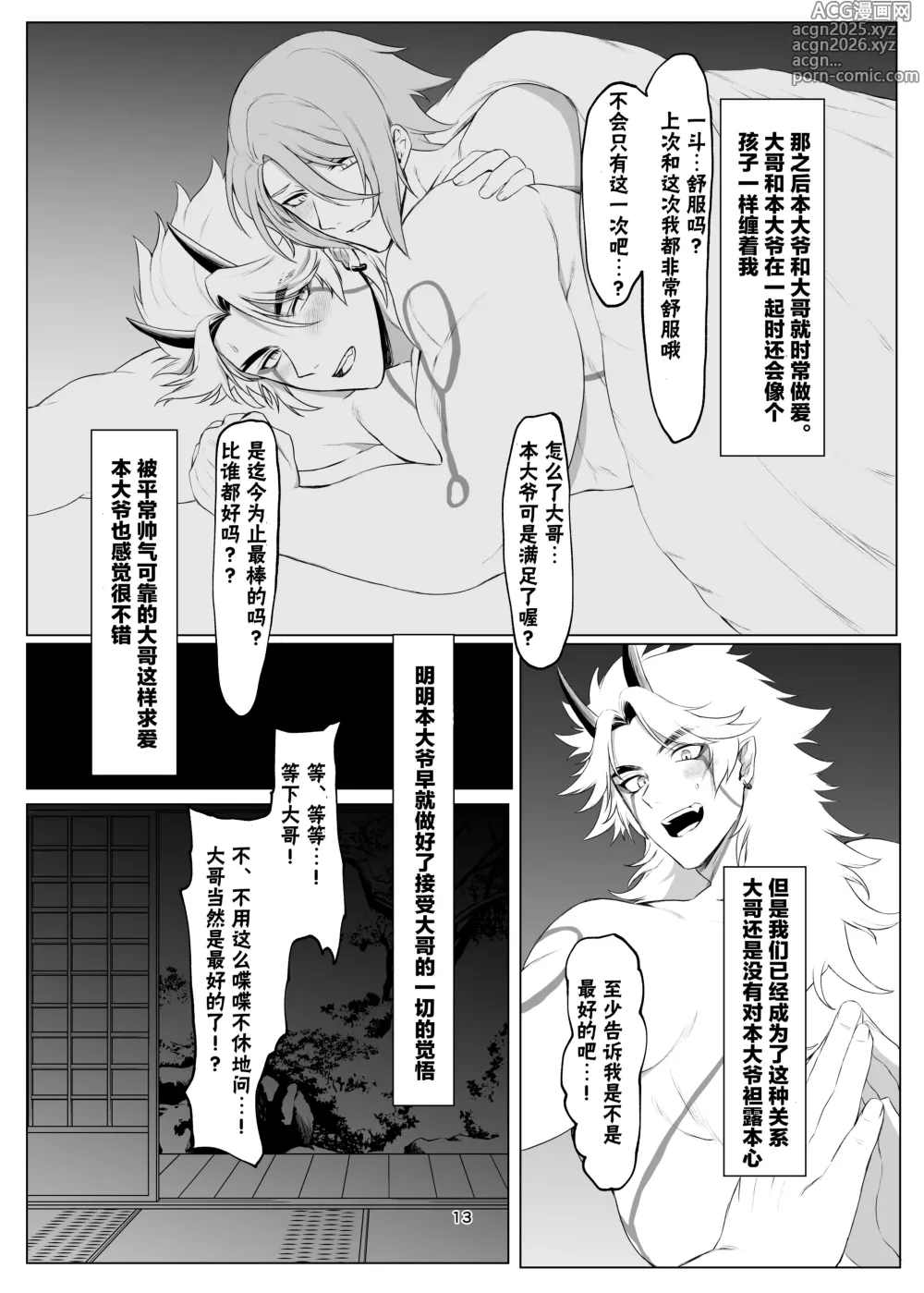 Page 12 of doujinshi Oni no kyouki ranbu
