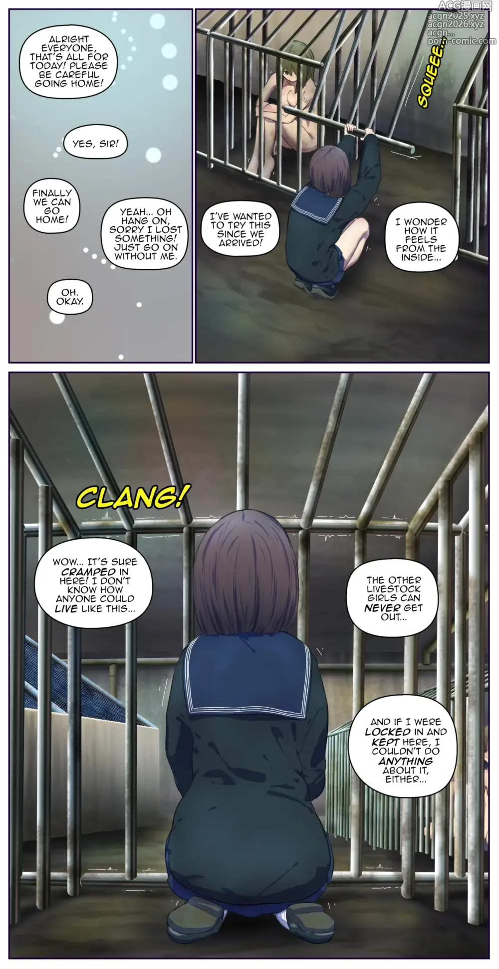 Page 8 of doujinshi After touring the human barn, I went inside the cage