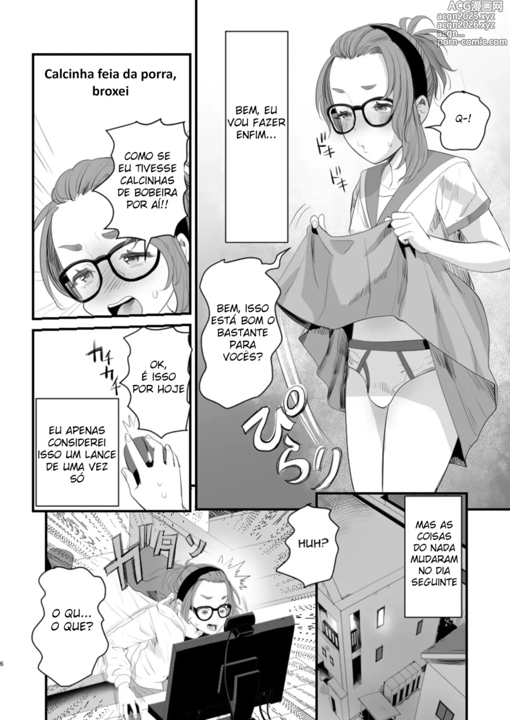 Page 6 of doujinshi Otokonoko Haishinsha Nagesen ni Noserarete Hamerarechaimashita