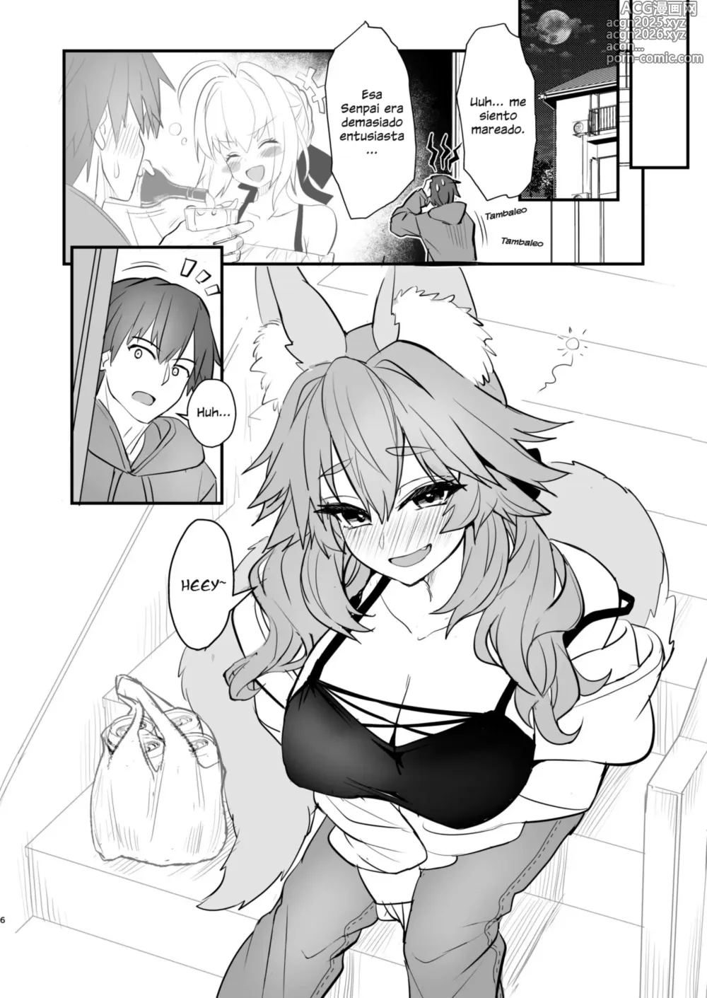 Page 5 of doujinshi Yamitsuki Honpo (Wise Speak)] Tamamo Daigaku Monogatari - Historia de Tamamo Vida Universitaria