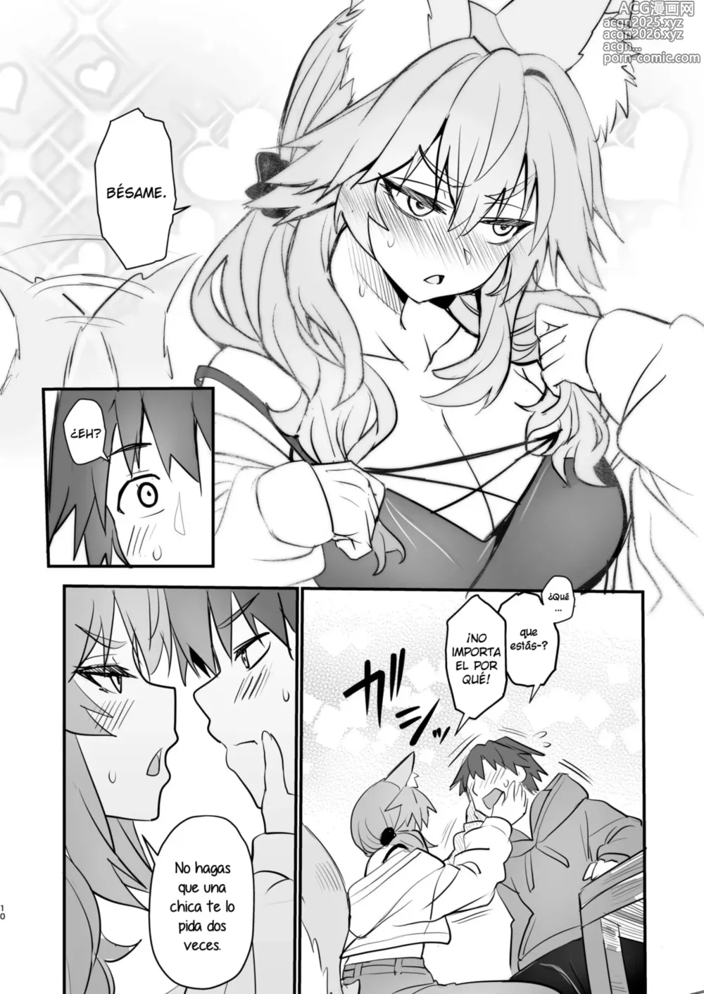 Page 9 of doujinshi Yamitsuki Honpo (Wise Speak)] Tamamo Daigaku Monogatari - Historia de Tamamo Vida Universitaria