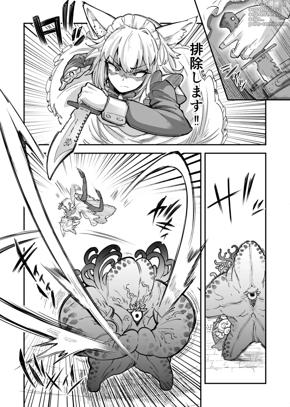 Page 2 of doujinshi Ookami Maid-san VS Terabulk-san