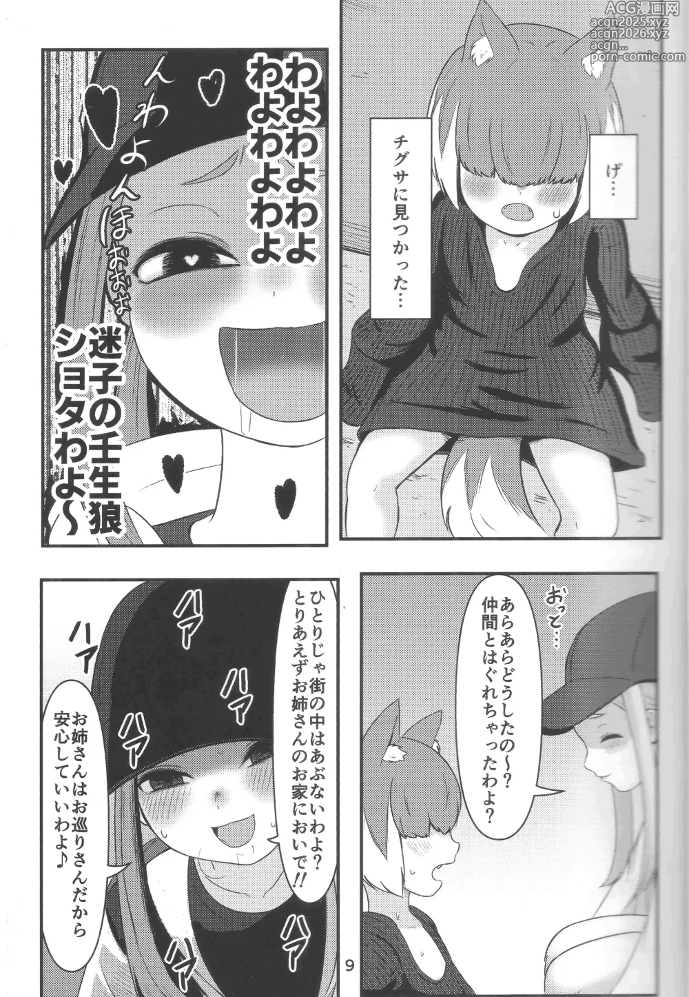 Page 8 of doujinshi Mibu Ookami Shotagui Keisatsu Chigusa