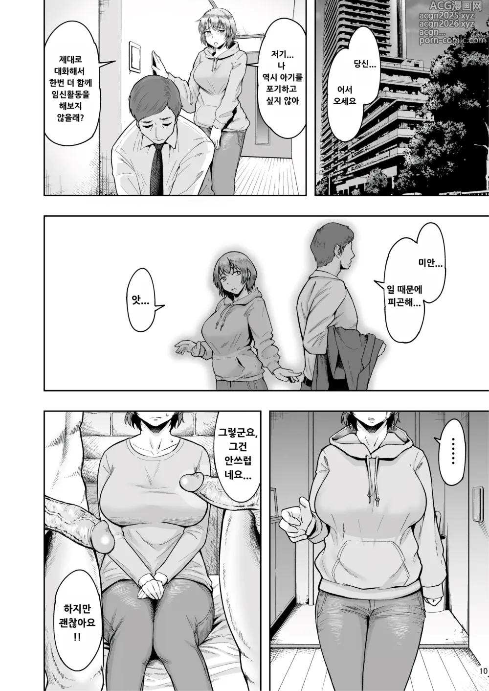 Page 9 of doujinshi Hitozuma Ninkatsu Club 2 ~Chinatsu-san no Ninkatsu Kiroku~