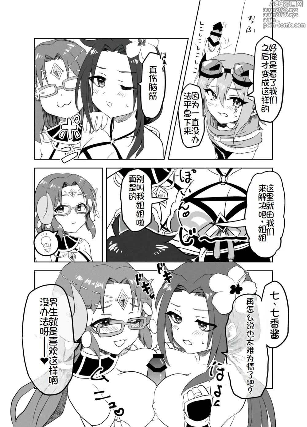 Page 9 of doujinshi Natsu wa Yappari Atsui kara Okashiku Nacchatte mo Shikatanai desu ne