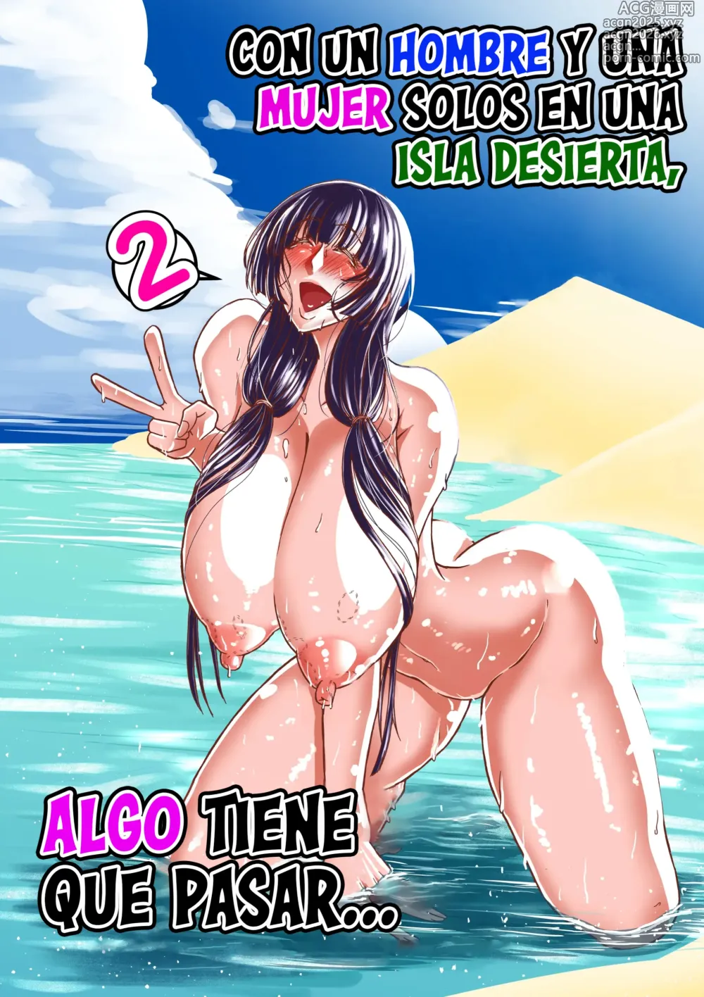 Page 1 of doujinshi Con un Hombre y una Mujer en una Isla Desierta, Algo Tiene que Pasar... 2