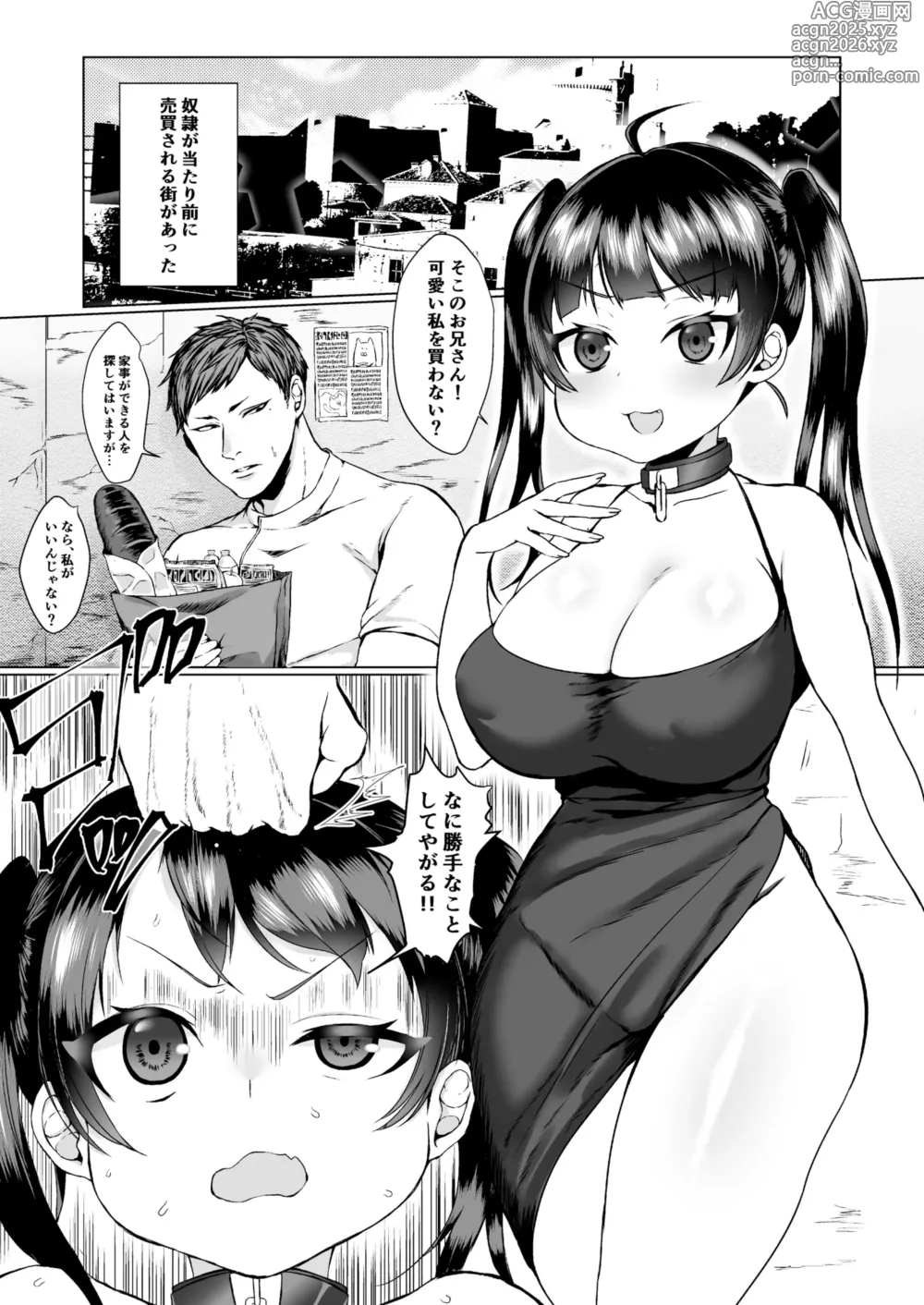 Page 2 of doujinshi Kawaisou na Dorei-chan o Shitsukeru Hanashi