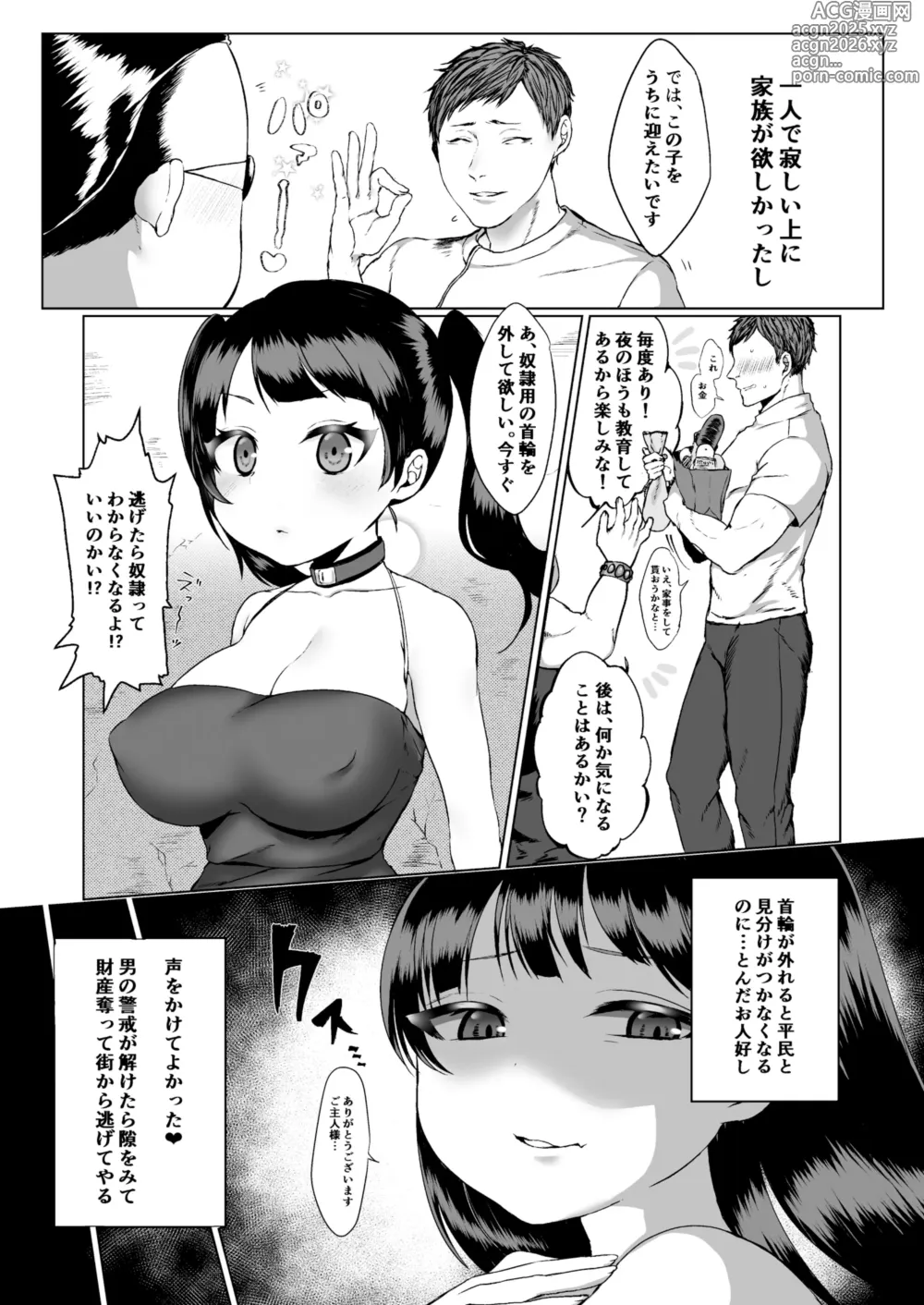 Page 4 of doujinshi Kawaisou na Dorei-chan o Shitsukeru Hanashi