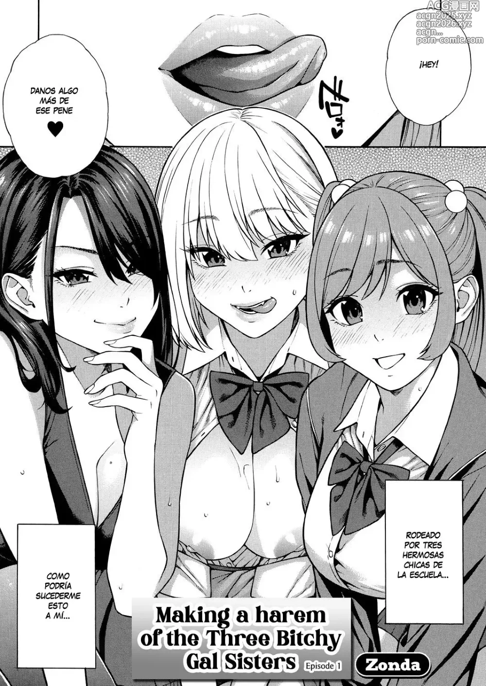 Page 3 of manga Haciendo un Harem con las Tres Putihermanas Gal - Capítulos 1-2