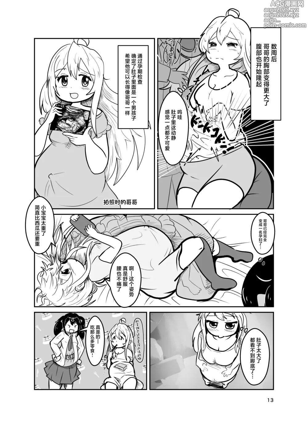 Page 13 of doujinshi Onii-chan wa Ochimai! w