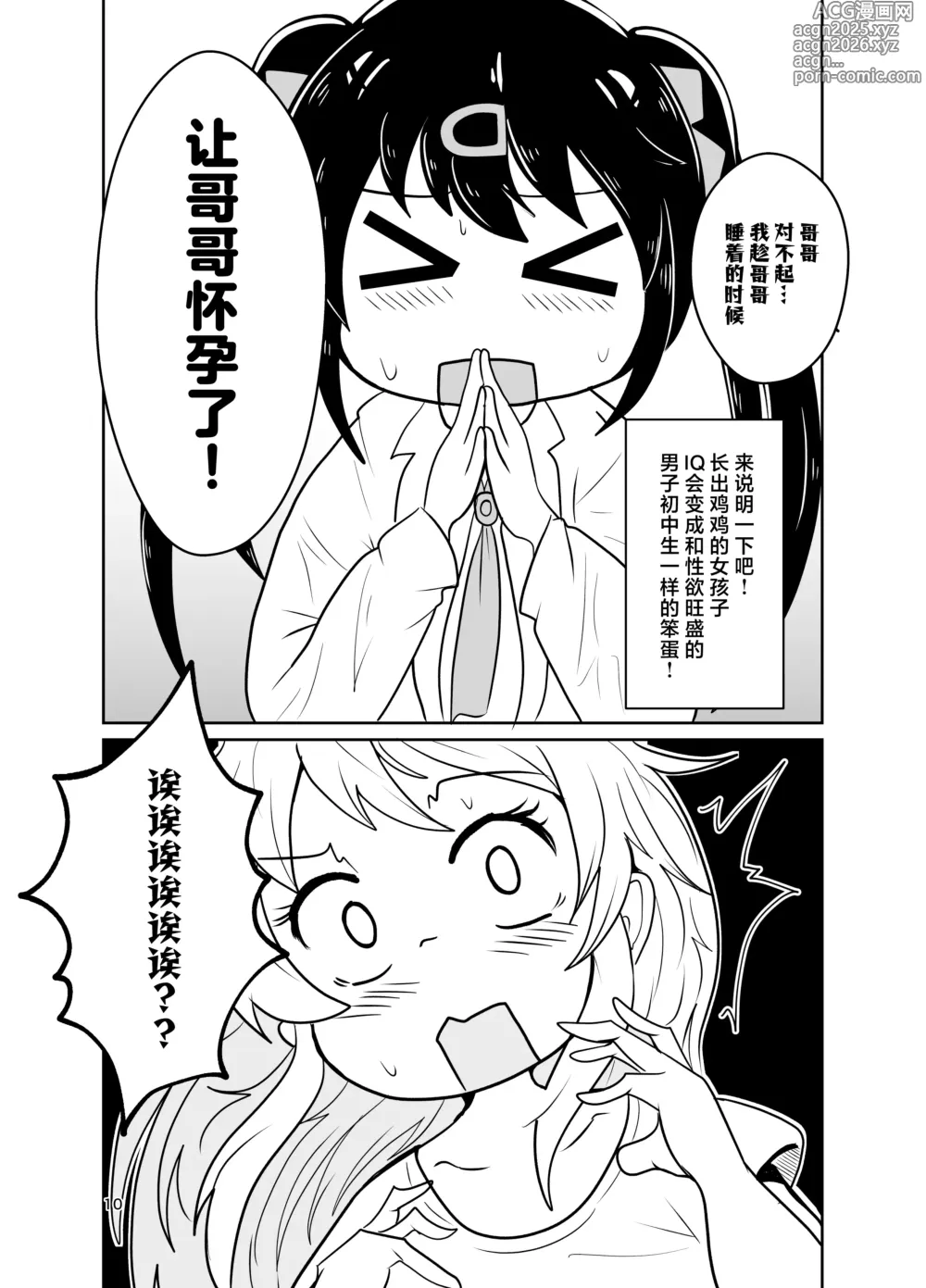 Page 10 of doujinshi Onii-chan wa Ochimai! w