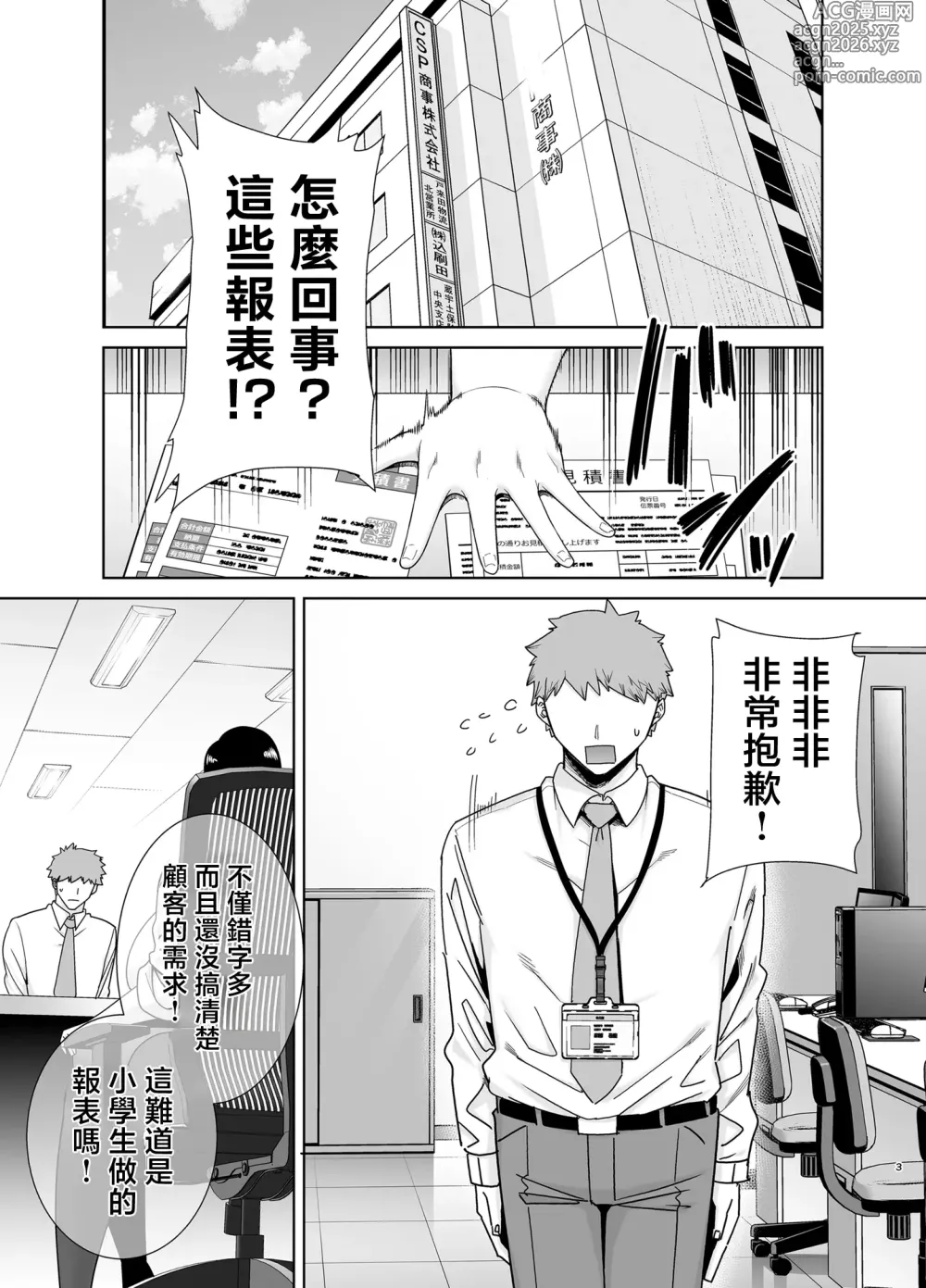 Page 2 of manga パワハラ女上司と社畜くん