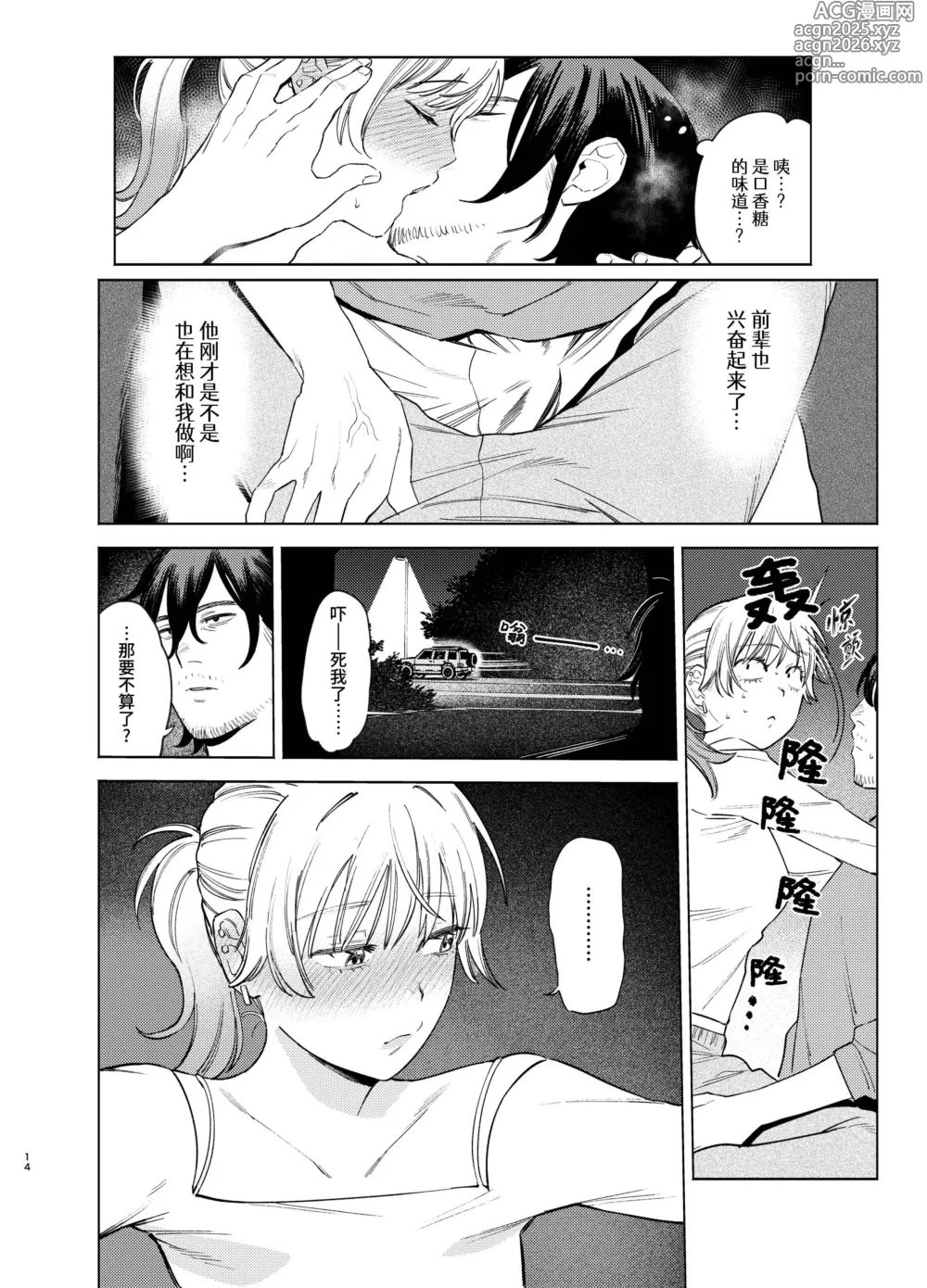 Page 14 of doujinshi 胡狼与博美的车震漫画