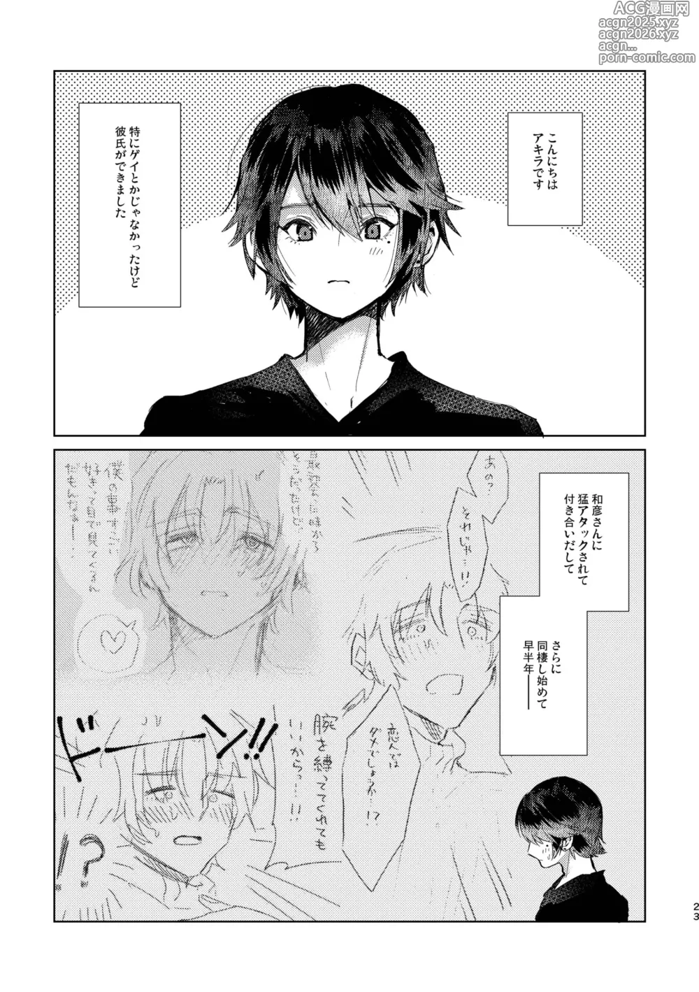Page 23 of doujinshi Junjou Immoral ~Nonke datta Boku ni Kareshi ga Dekite 4P Suru Koto ni Natta Ken~