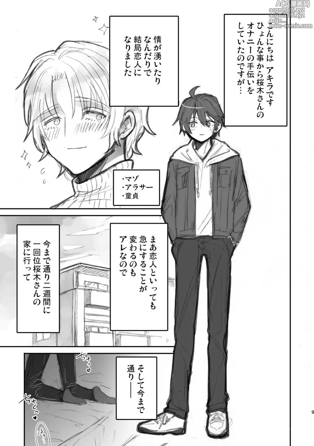 Page 9 of doujinshi Junjou Immoral ~Nonke datta Boku ni Kareshi ga Dekite 4P Suru Koto ni Natta Ken~
