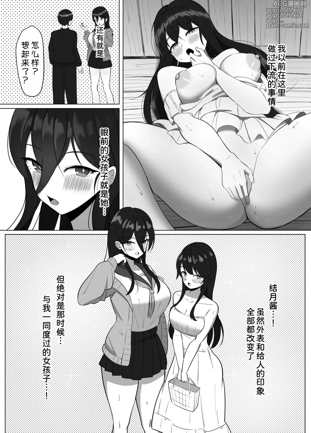 Page 10 of doujinshi Seiso Datta Osananajimi ga, Kyonyuu de Ecchi ni Seichou Shiteta Hanashi