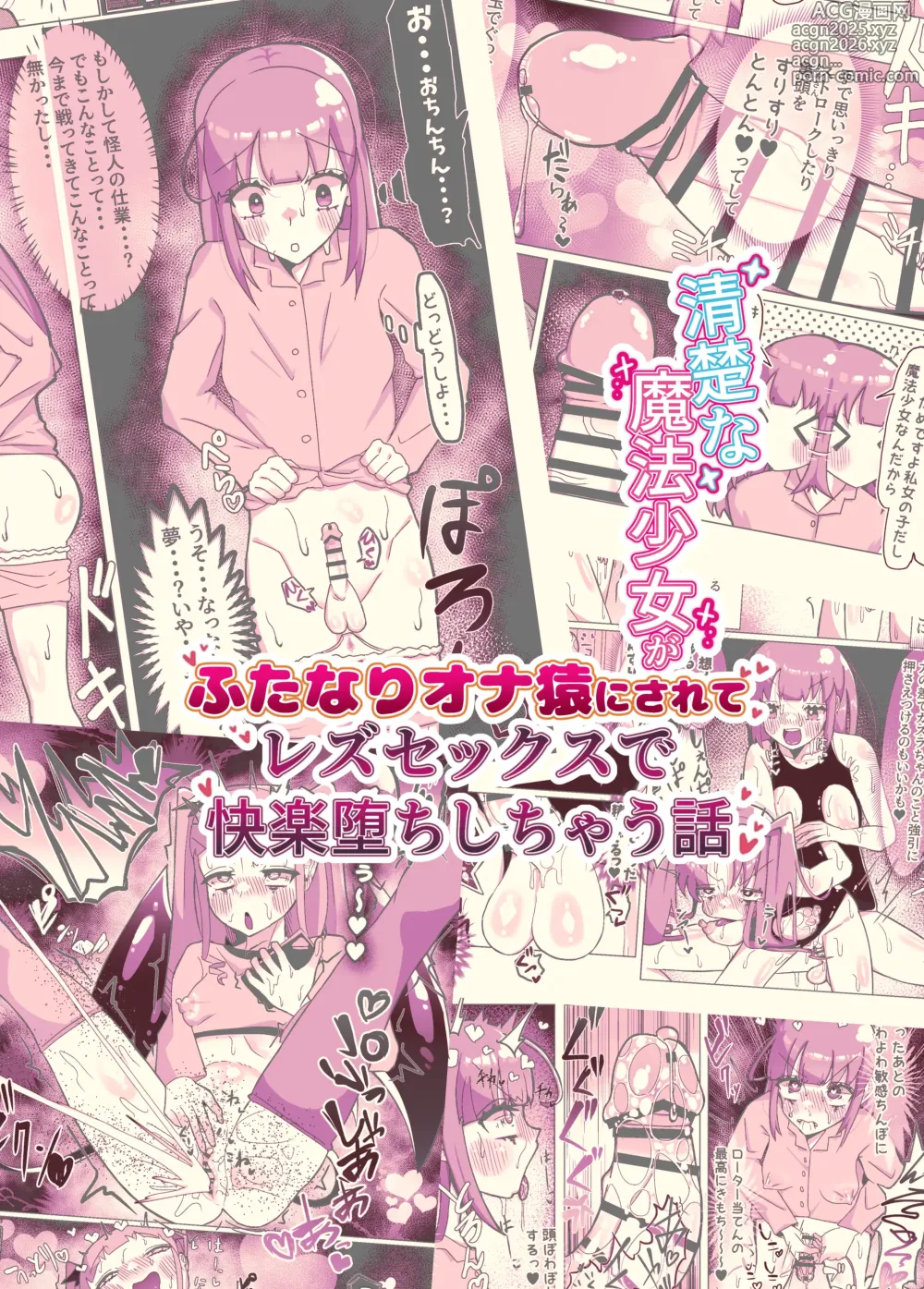 Page 3 of doujinshi Seiso na Mahou Shoujo ga Futanari Ona Saru ni Sarete Les Sex de Kairaku Ochi Shichau Hanashi