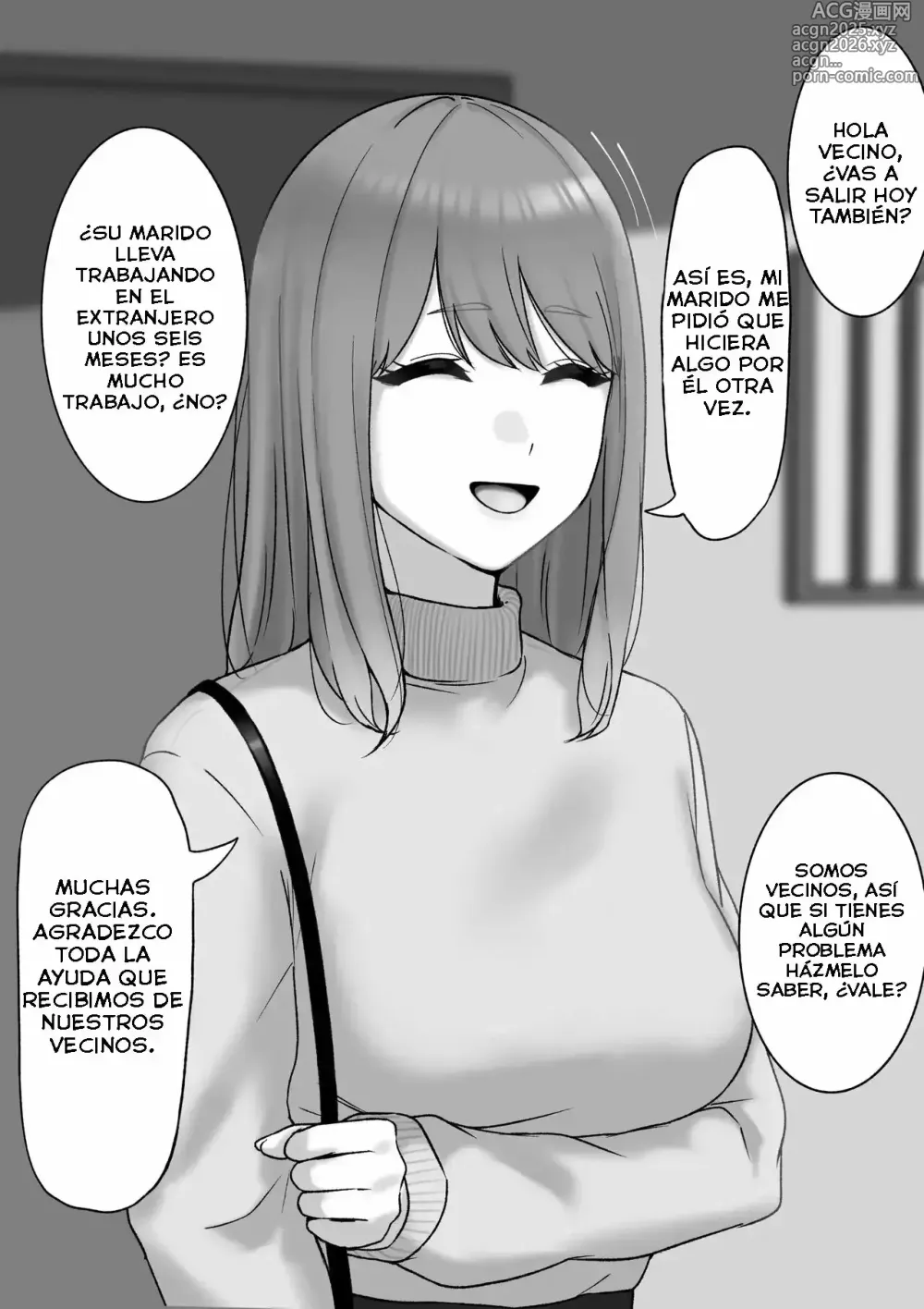 Page 1 of doujinshi Una Esposa Cuyo Marido Está En Un Viaje De Negocios Al Extranjero