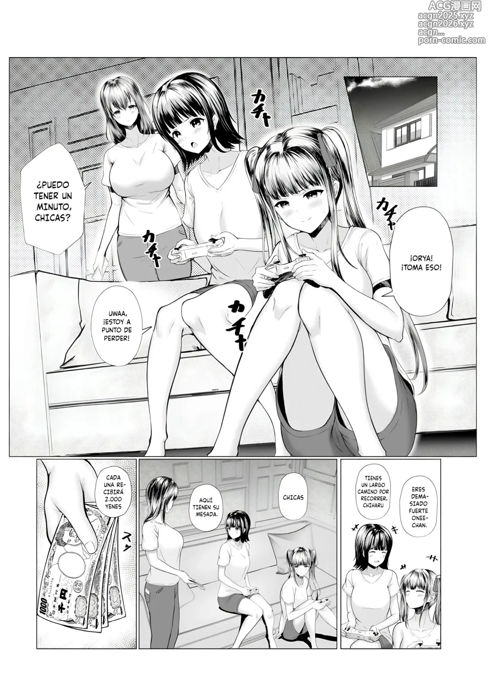 Page 4 of doujinshi Buscando Sugardaddies como Hermanas Junto a Mamá